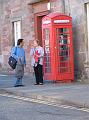 Chatting at the phone box
